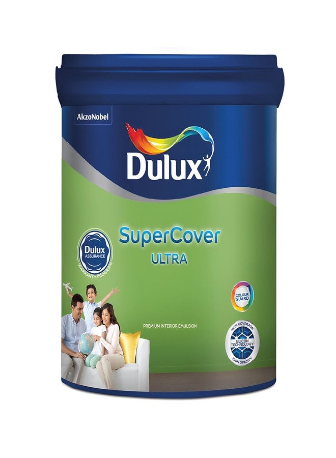 Dulux SuperCover Ultra - Premium Interior Emulsion Paint For Walls and Ceilings | Smooth Matte Finish | Durable, Long-Lasting Paint with Extra Coverage, Lime (1L, Precious Jasper, 4 Years Warranty) - Image 5